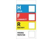 Tape Logic DL1289 Instructions Label Legend Health Flammability Reactivity
