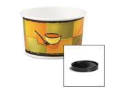 Soup Food Containers w Vented Lids Streetside Pattern 8 10 oz 250 Carton