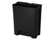 Step On Rigid Liner For Stainless End Step Plastic 24 gal Black