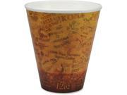 Hot Cold Cup 12oz 50PK CT Brown Black