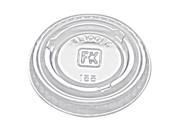 Portion Cup Lids Fit 0.75 1 oz Portion Cups Clear 2500 Carton