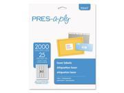 Laser Address Shipping Labels 1 2 x 1 3 4 Clear 2000 Pack