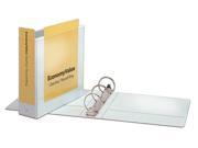 EconomyValue ClearVue Round Ring Binder 3 w o Packaging White