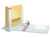 EconomyValue ClearVue Round Ring Binder 2 w o Packaging White