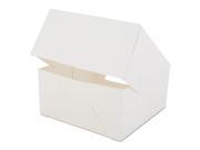 Window Bakery Boxes White Paperboard 8 x 8 x 4 150 Carton