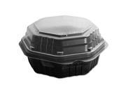 OctaView Hinged Lid HF Containers Black Clear 6.3 x 1.2 x 1.2 200 Carton