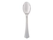 Heavyweight Plastic Serving Spoons Silver 10 Reflections 60 Carton
