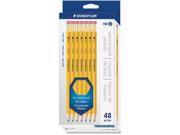 Woodcase Pencil Graphite Lead Yellow Barrel 48 Pack
