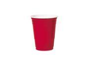 Plastic Party Cold Cups 16oz Red 50 Bag 20 Bags Carton DCCP16R