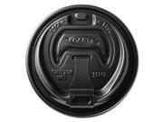 Optima Reclosable Lids for Paper Hot Cups for 10 24 oz Cups Black 1000 Carton