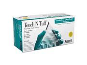 Touch N Tuff Nitrile Gloves Teal Size 7 1 2 8 100 box