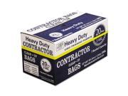 Heavy Duty Contractor Clean Up Bags 55 60 gal 3 mil 32 x 50 Black 20 Carton