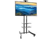 VIVO TV Cart for LCD LED Plasma Flat Panel Stand Mount w Mobile Wheels fits 30 to 70 Screens STAND TV06G