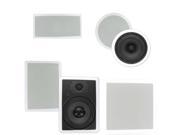 Theater Solutions TST85 In Wall and In Ceiling 8 Speakers 1350W Home Theater 5.1 Speaker System