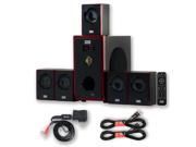 Acoustic Audio AA5103 Home Theater 5.1 Speaker System with Bluetooth and 2 Extension Cables