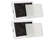 Theater Solutions TSSLCR6 Deluxe 6.5 In Wall 500W Compact Center 2 Speaker Set 2TSSLCR6
