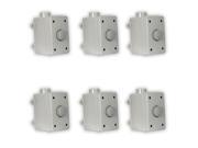 Theater Solutions OVCDG Outdoor Volume Controls Gray Weatherproof Dial 6 Control Set