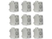 Theater Solutions OVCDG Outdoor Volume Controls Gray Weatherproof Dial 9 Control Set