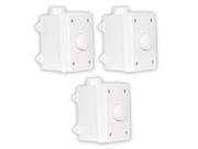 Theater Solutions OVCDW Outdoor Waterproof White Impedance Matching Volume Controls 3 Piece Set 3OVCDW