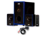 Acoustic Audio AA2102 Home 2.1 Speaker System with Bluetooth and USB Reader for Multimedia