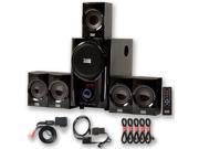 Acoustic Audio AA5160 Home 5.1 Speaker System with Bluetooth Optical Input FM and 5 Extension Cables