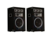 Technical Pro VRTX12 Passive DJ Speaker Pair 2000 Watts PA Karaoke Band Studio 2VRTX12