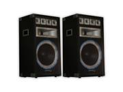 Technical Pro VRTX15 Passive Speaker Pair 2400 Watts PA DJ Karaoke Band Studio 2VRTX15