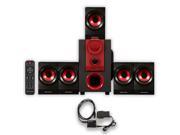 Theater Solutions TS521 Home Theater 5.1 Speaker System Powered with Optical Input