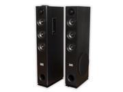 Acoustic Audio TSi450 Bluetooth Powered Floorstanding Tower Home Multimedia Speaker Pair