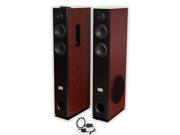 Acoustic Audio TSi500 Bluetooth Powered Floorstanding Tower Multimedia Speakers with Optical Input TSi500D