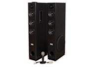 Acoustic Audio TSi350 Bluetooth Powered Floorstanding Tower Home Multimedia Speaker Pair and Mic TSi350M1