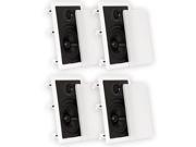 Theater Solutions CS6W In Wall 6.5 Speakers Surround Sound Home Theater 2 Pair Pack 2CS6W
