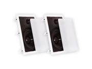 Theater Solutions CS8W In Wall 8 Speakers Surround Sound Home Theater Pair