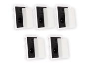 Theater Solutions TS80W In Wall 8 Speakers Surround Sound Home Theater 5 Speaker Set