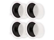 Theater Solutions TSS8C In Ceiling 8 Speakers Surround Sound Home Theater Deluxe 2 Pair Pack 2TSS8C