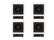 Theater Solutions TS1000 Passive 10 Home Theater In Wall 4 Subwoofers and 4 Amps Set