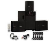 Theater Solutions TS509 Home 5.1 Speaker System Bluetooth Optical Input 5 Extension Cables TS509BD 5