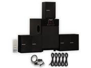 Theater Solutions TS509 Home Theater 5.1 Speaker System with Optical Input and 5 Extension Cables TS509D 5