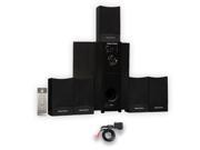 Theater Solutions TS511 Home Theater 5.1 Powered Speaker System with Bluetooth