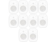 Theater Solutions TS525ODW Indoor or Outdoor Speakers Weatherproof Mountable White 5 Pair Pack