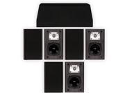 Theater Solutions B1 and C1 Bookshelf Surround Sound Home Theater 7 Speaker Set