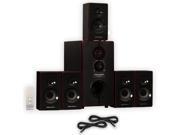Theater Solutions TS516BT Home Theater Bluetooth 5.1 Speaker System with 2 Extension Cables