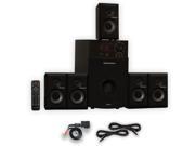 Theater Solutions TS514 Home Theater 5.1 Speaker System Bluetooth USB FM and 2 Extension Cables