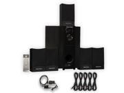 Theater Solutions TS511 Home Theater 5.1 Speaker System with Optical Input and 5 Extension Cables