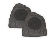 Theater Solutions 2R8L Outdoor Lava 8 Rock 2 Speaker Set for Deck Pool Spa Yard Garden