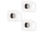 Blue Octave LS42 In Wall or In Ceiling Speakers Home Theater 2 Way Square 3 Speaker Set