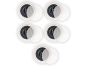 Blue Octave RC63 In Ceiling 6.5 Speakers Home Theater Surround Sound 3 Way 5 Speaker Set