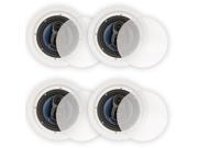 Blue Octave RC63 In Ceiling 6.5 Speakers Home Theater Surround Sound 3 Way 2 Pair Pack