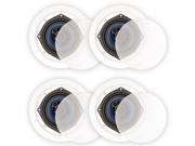 Blue Octave RC53 In Ceiling Speakers Home Theater Surround Sound 3 Way 2 Pair Pack
