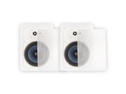 Blue Octave RW63 In Wall 6.5 Speakers Home Theater Surround Sound 3 Way Speaker Pair